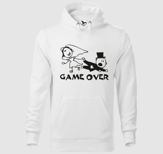Game Over kapucnis pulóver (nő...