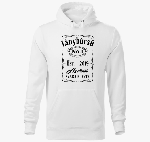 Lánybúcsú Jack Daniels kapucni...