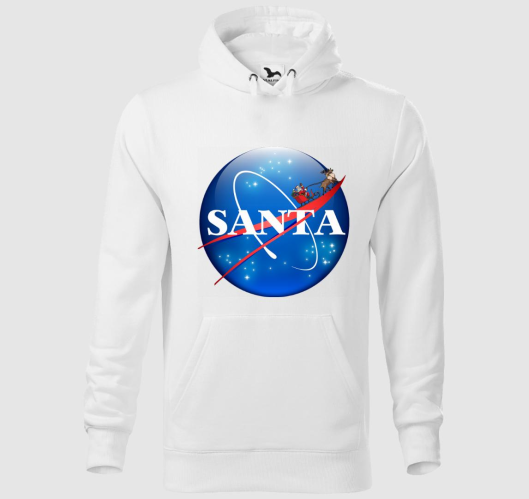 NASA Mikulás kapucnis pulóver...