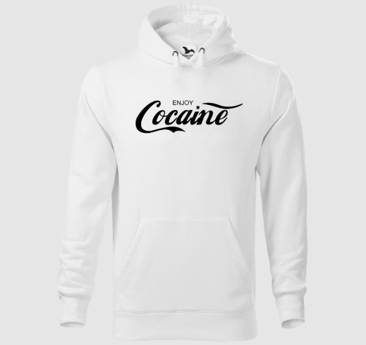 Cocaine kapucnis pulóver