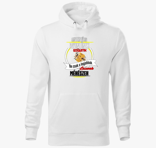 Méhész kapucnis pulóver