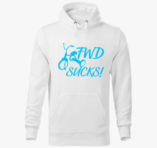 FWD Sucks! kapucnis pulóver