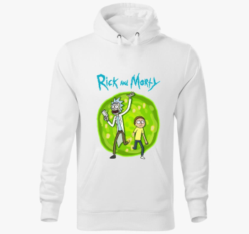 Rick and Morty kapucnis pulóver