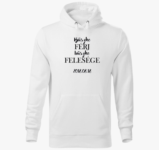 Büszke feleség kapucnis pulóve...