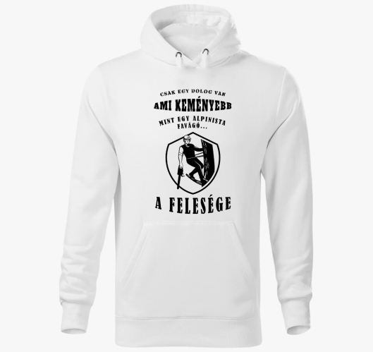 Alpinista feleség kapucnis pul...