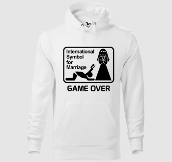 Nemzetközi Game Over legénybúcsú kapucnis pulóver