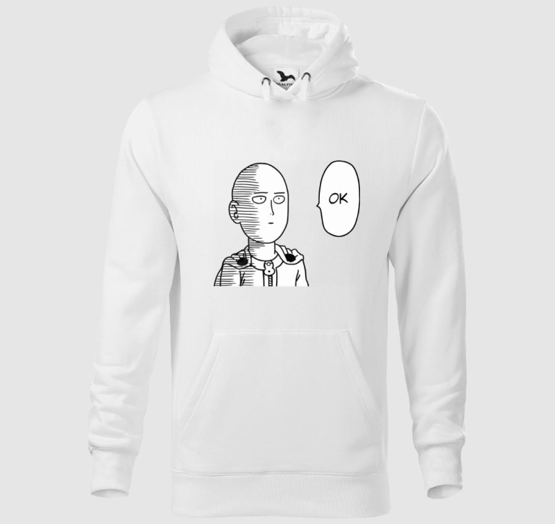 One Punch Man Saitama OK kapucnis pulóver