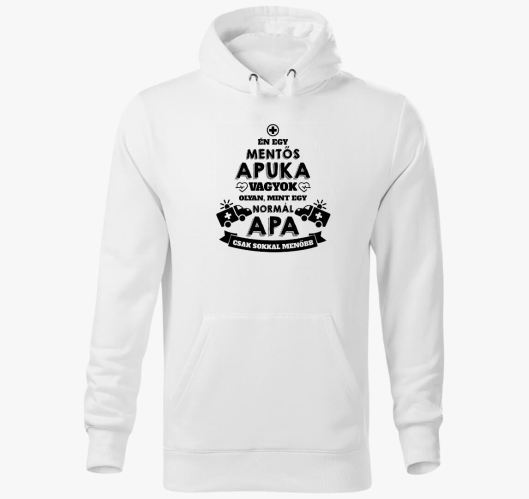 Mentős apuka kapucnis pulóver...