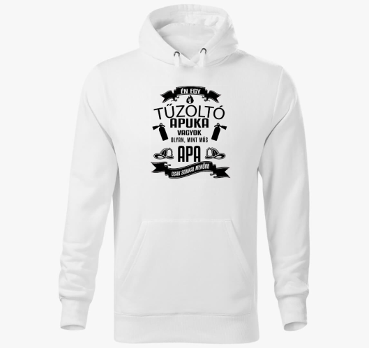 Tűzoltó apuka kapucnis pulóver...