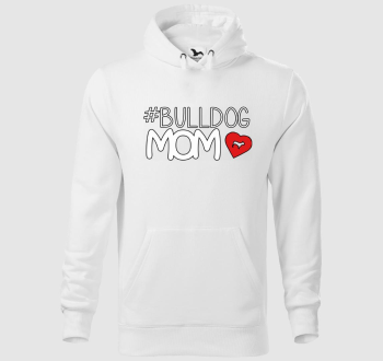 Bulldog Mom kapucnis pulóver 