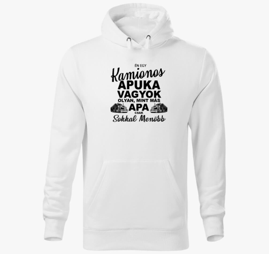 Menő kamionos apuka kapucnis p...