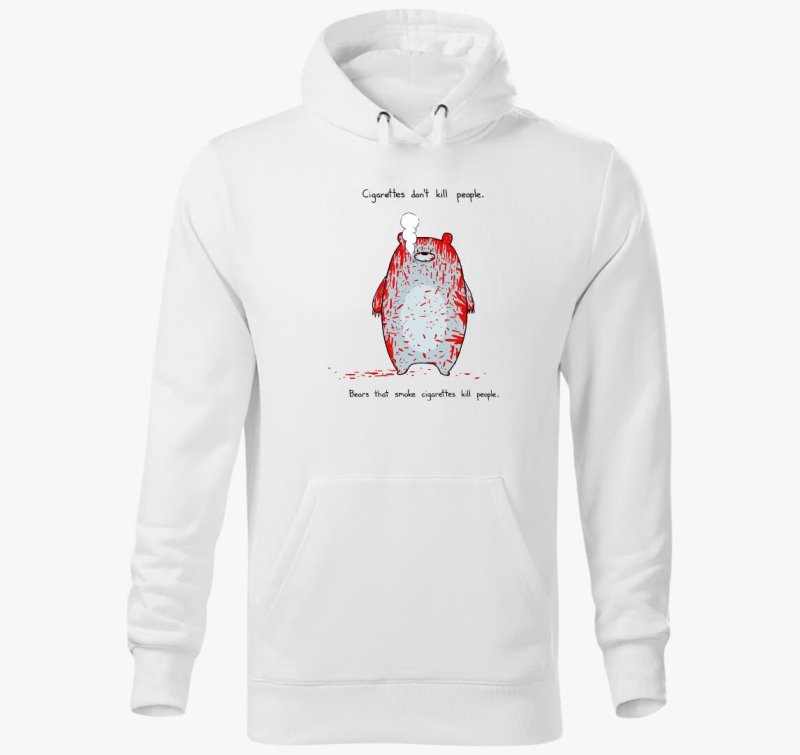 Nem a dohányzás öl, hanem a dohányzó medvék kapucnis pulóver