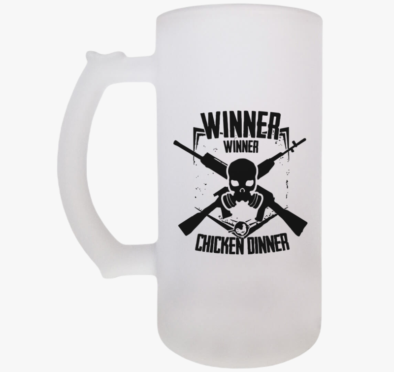 PUBG winner chicken dinner söröskorsó