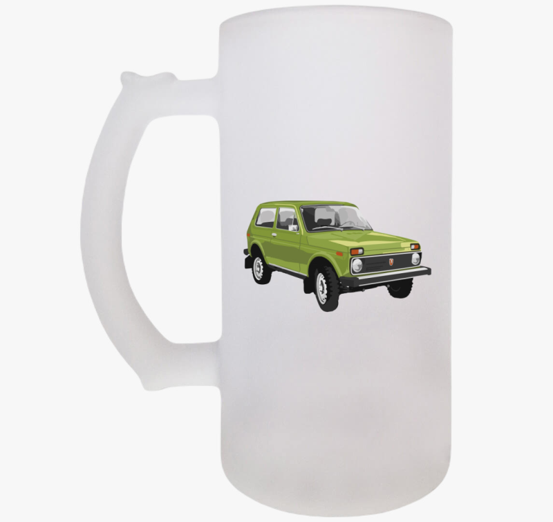 Zöld Lada Niva söröskorsó