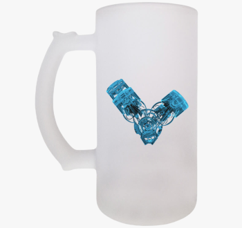 Kék V motor söröskor