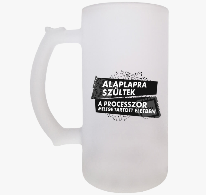 Alaplapra szültek söröskorsó