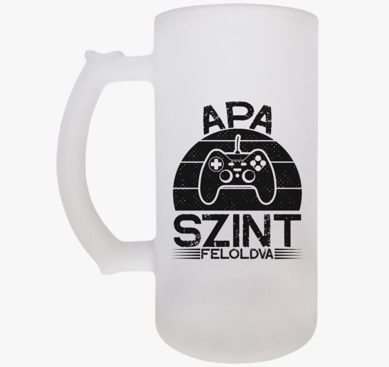 Gamer apa szint feloldva apáknak söröskorsó