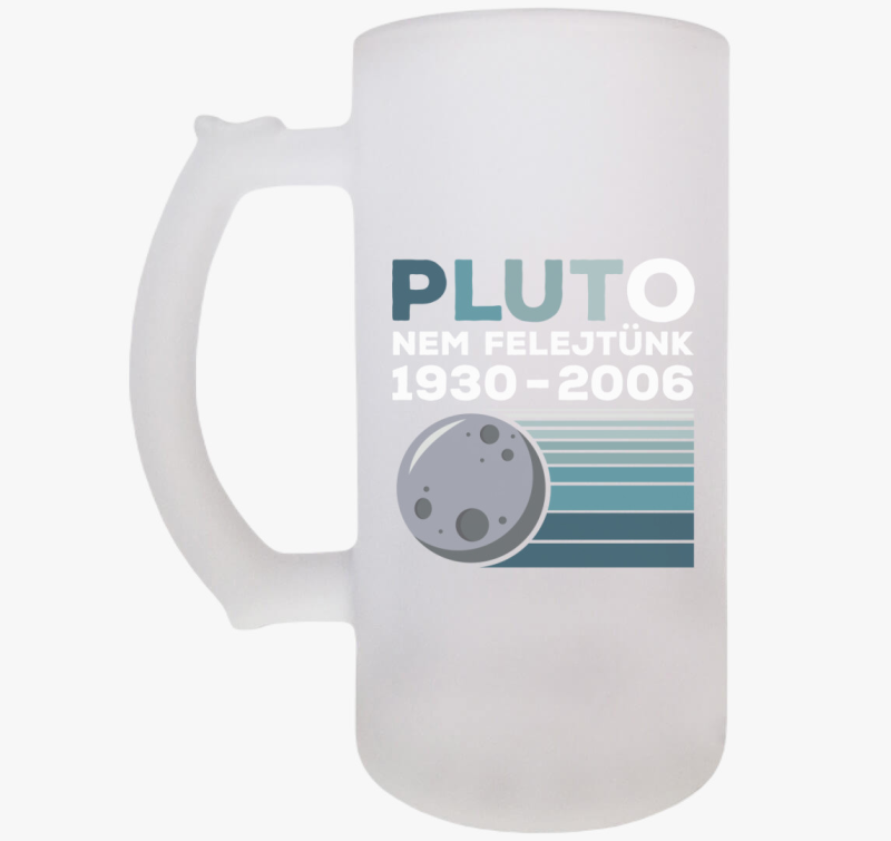 Pluto bolygó emlék söröskorsó
