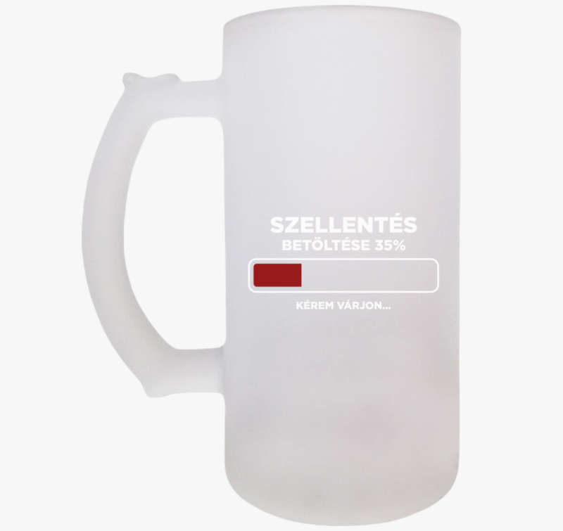 Szellentős Fingós  vicces söröskorsó