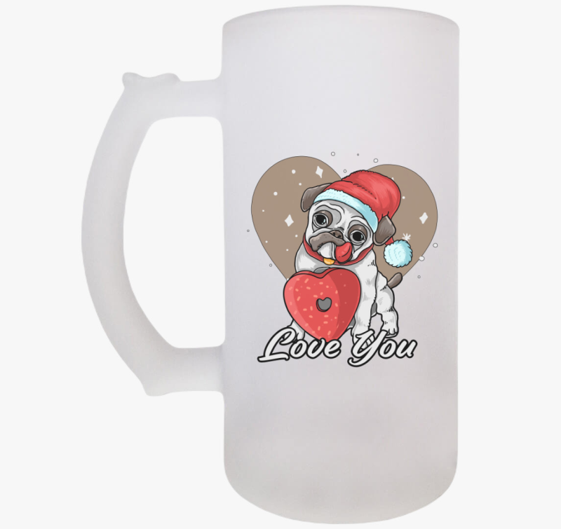 Cuki valentin napi kutyás söröskorsó