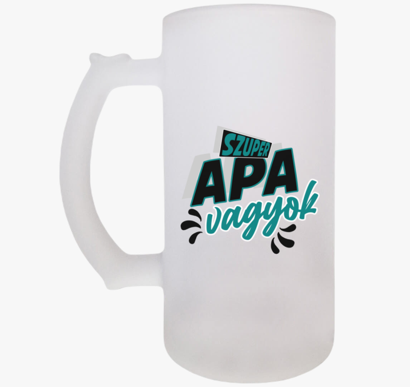 Szuper apa vagyok söröskorsó
