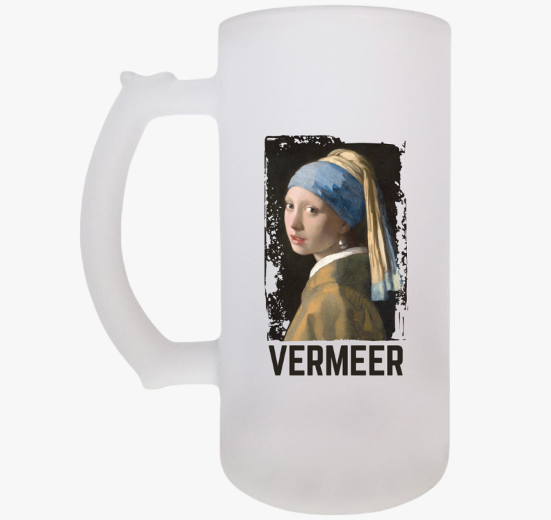 Vermeer Lány gyöngy fülbevalóval söröskorsó