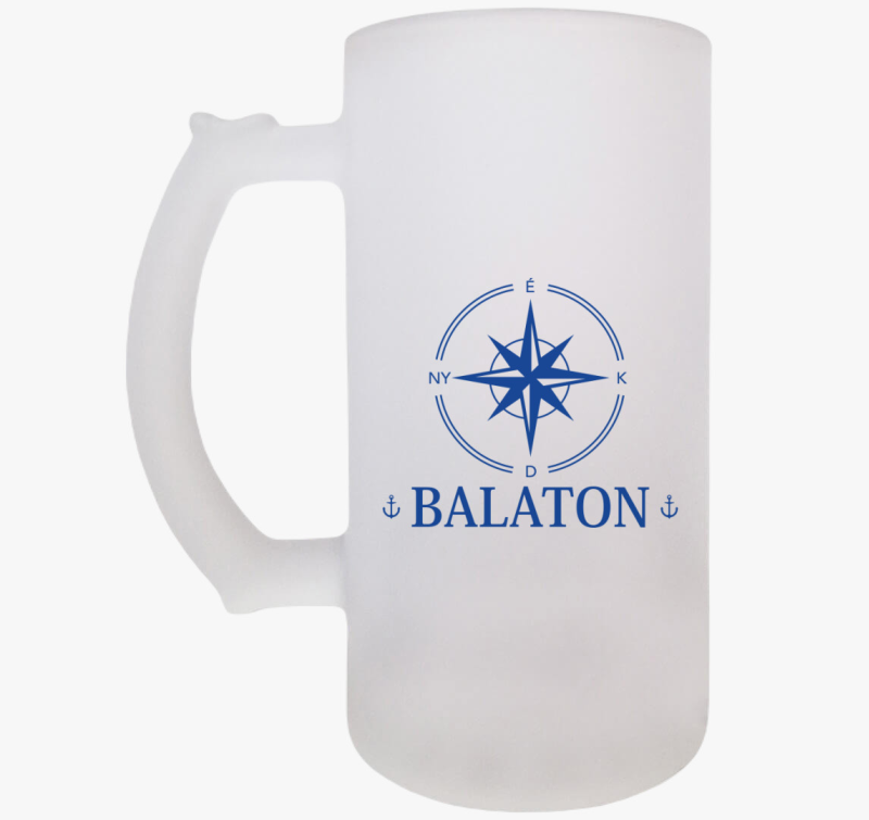 Balaton iránytű söröskorsó