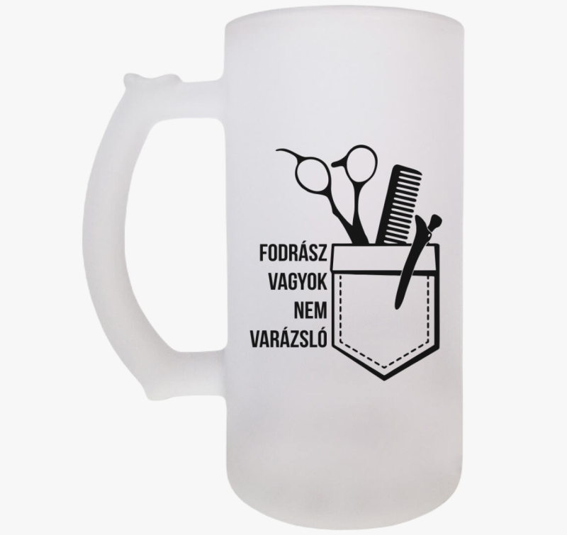 Fodrász vagyok nem varázsló söröskorsó