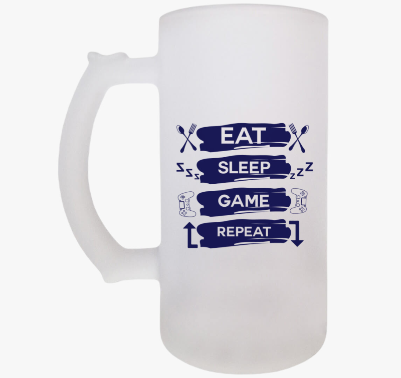 Eat sleep game repeat söröskorsó