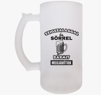 Szigszalaggal és sör...