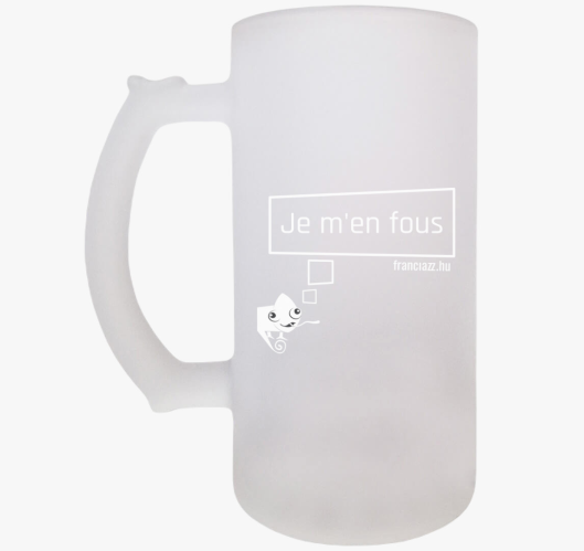 Nem érdekel! fehér feliratú sö...