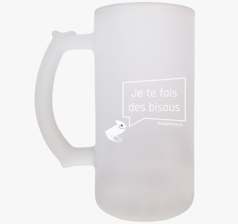 Puszillak! fehér feliratú söröskorsó