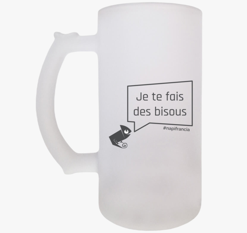 Puszillak! szürke feliratú söröskorsó