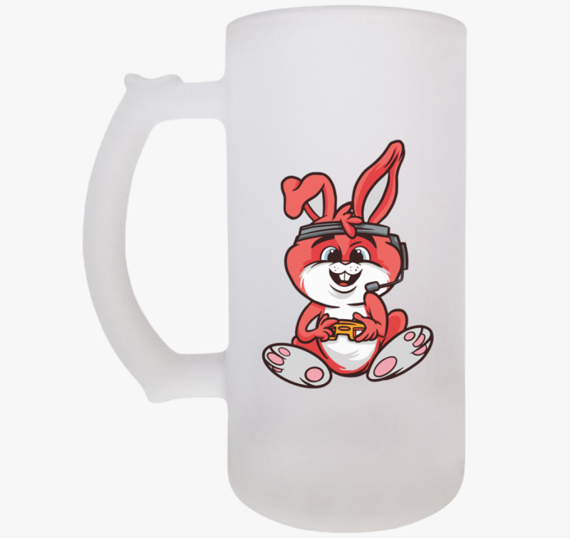 Gamer nyuszi söröskorsó