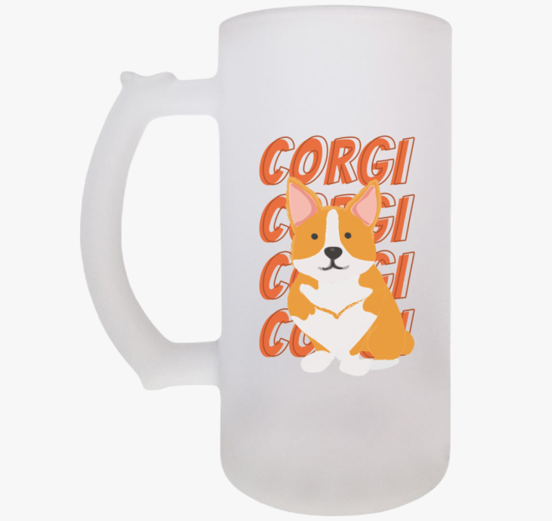 Corgi mintás söröskorsó