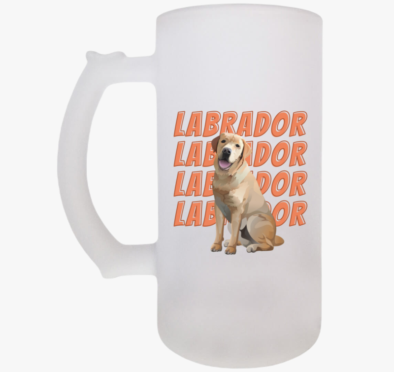 Labrador mintás söröskorsó