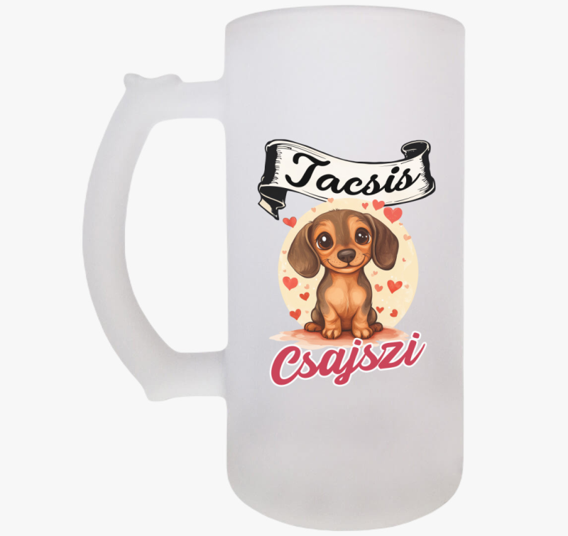 Tacsis Csajszi barna tacsi söröskorsó