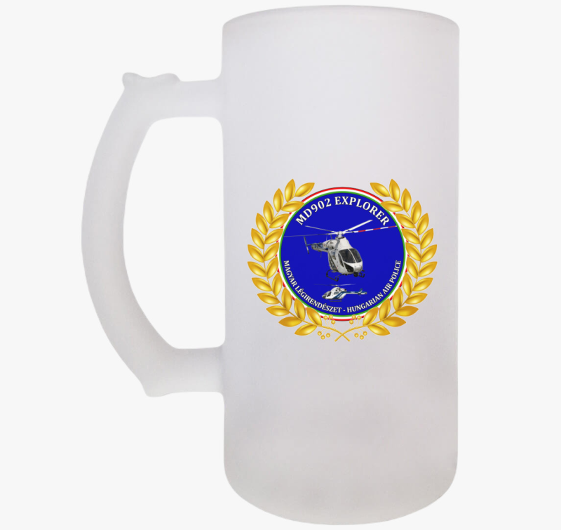 MD902 rendőrségi helikopter söröskorsó