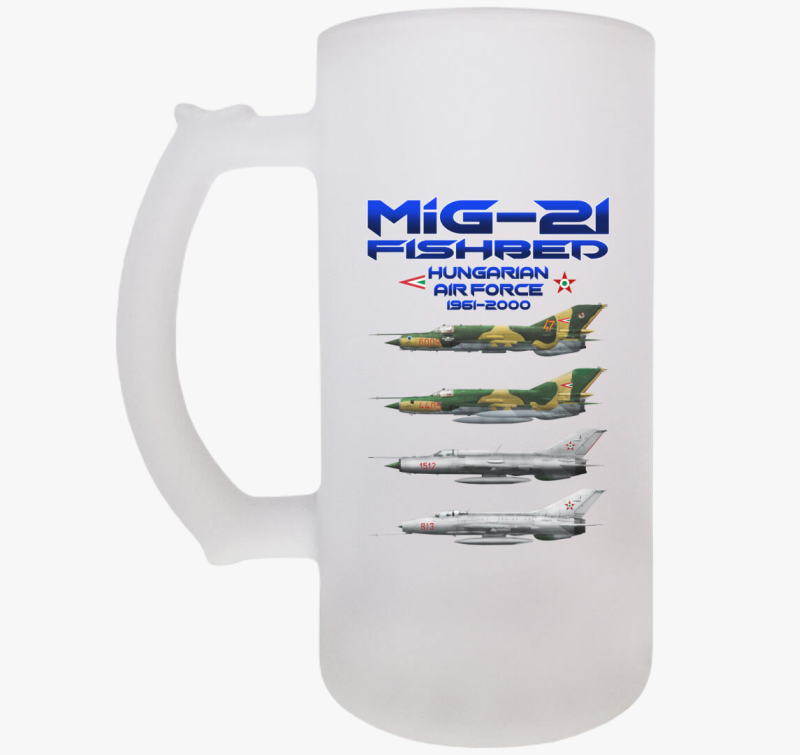 MiG-21 emlék söröskorsó
