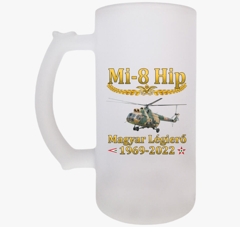 Mi-8 emlék söröskorsó