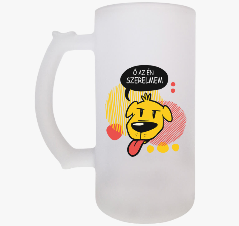 Szerelmes kutyás söröskorsó