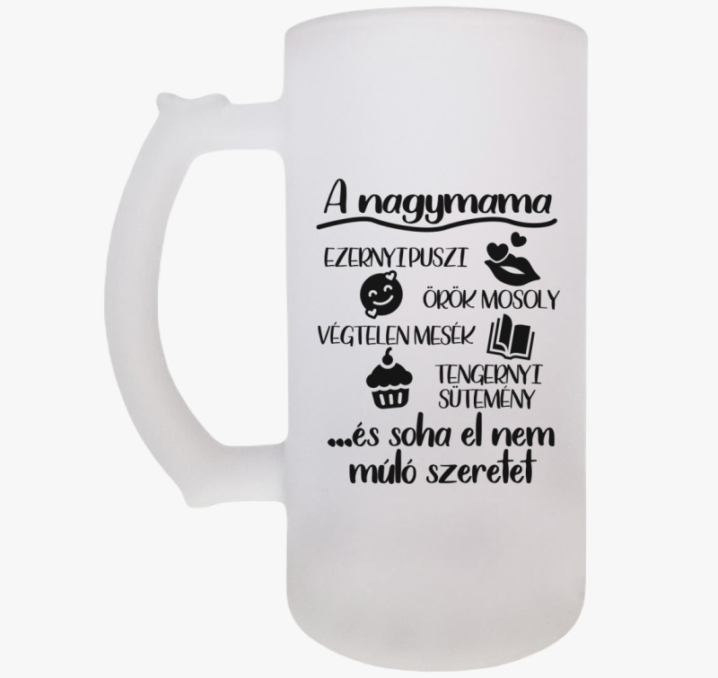 A nagymamák szeretete söröskorsó