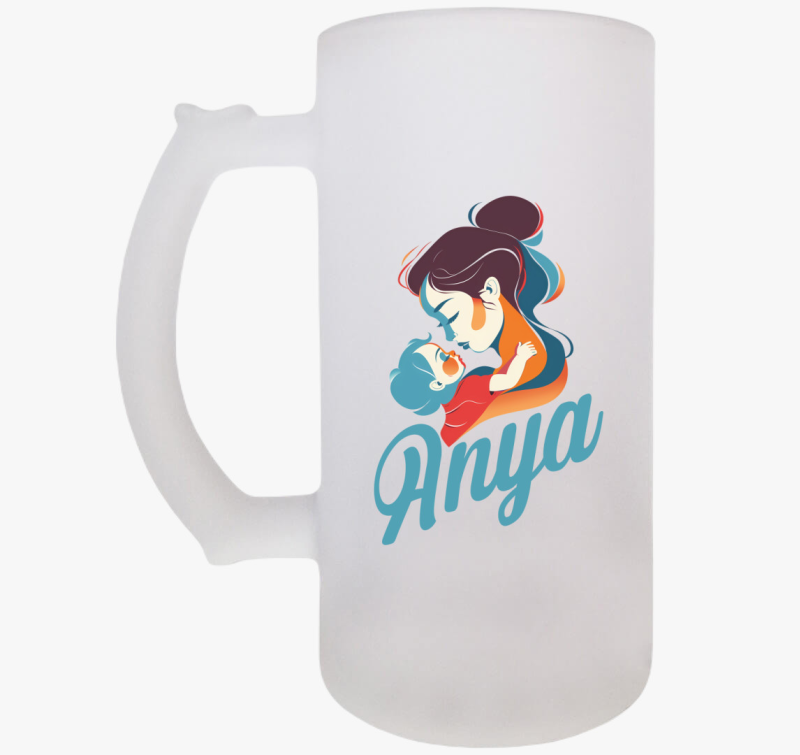 Anya és Fia Rajz söröskorsó