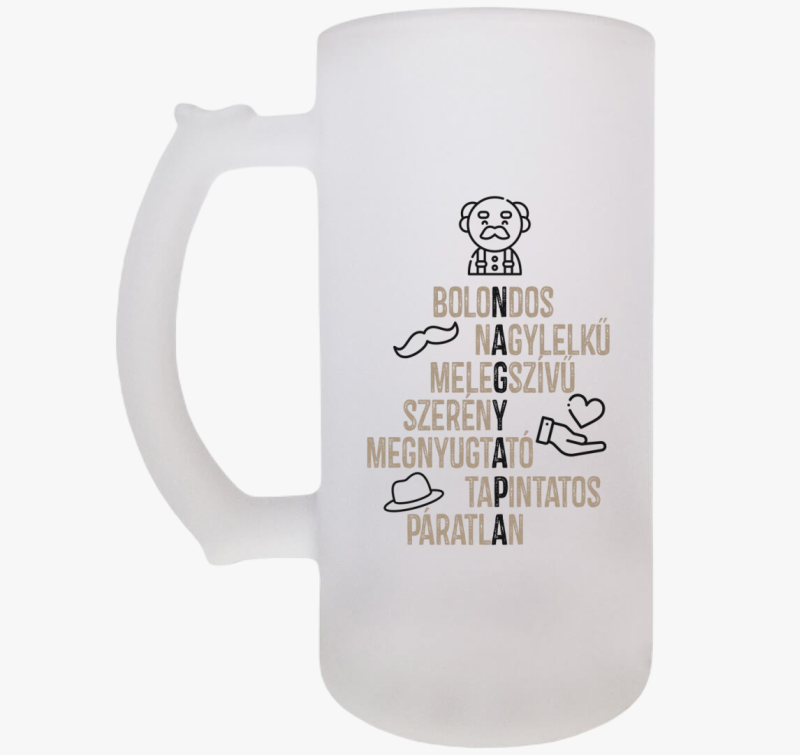 Nagyapa szókirakós söröskorsó