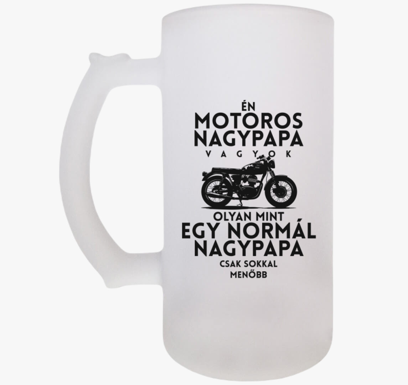 Motoros Nagypapa Vagyok söröskorsó