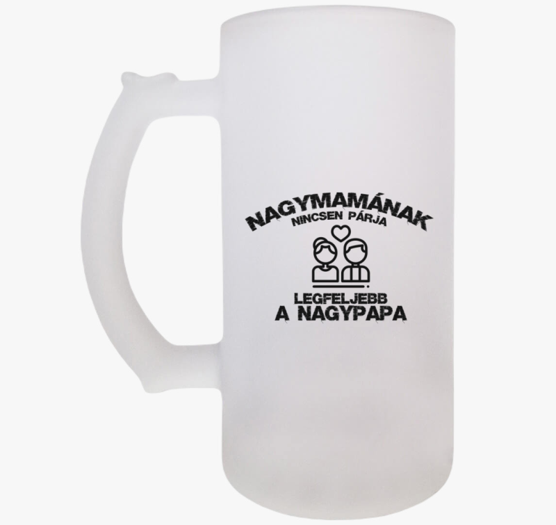 Nagymamának nincsen párja söröskorsó