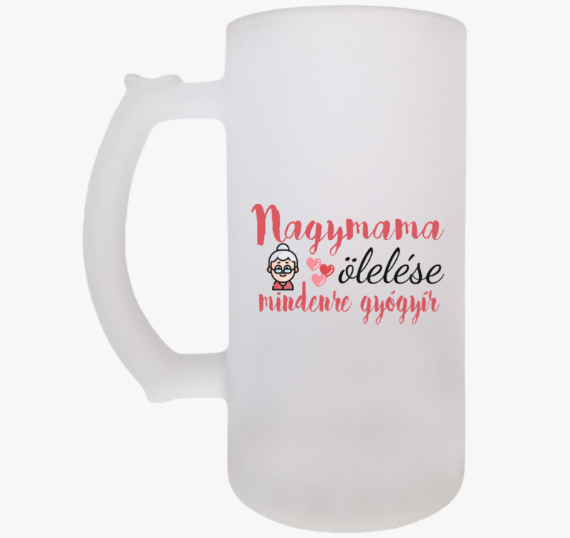 Nagymama ölelése söröskorsó