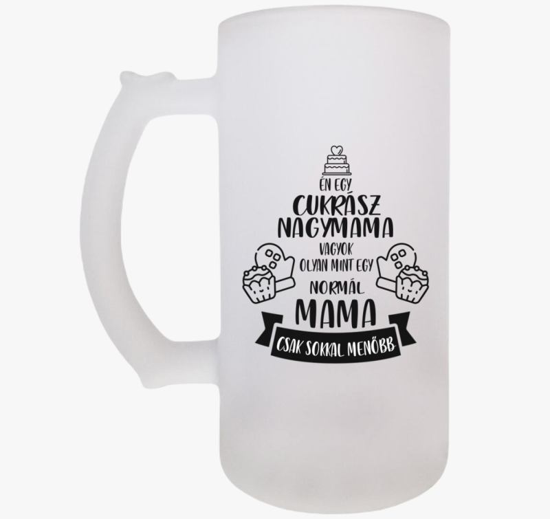 Cukrász nagymama vagyok söröskorsó