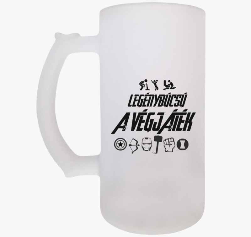 Legénybúcsú A Végjáték söröskorsó