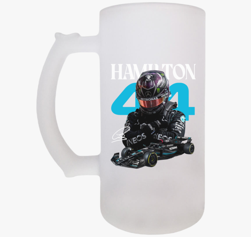 Lewis Hamilton Mercedes 44 söröskorsó
